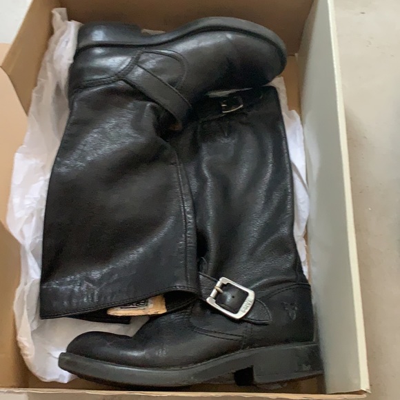 Youth Black Frye Boots, 1.5 - Picture 7 of 7